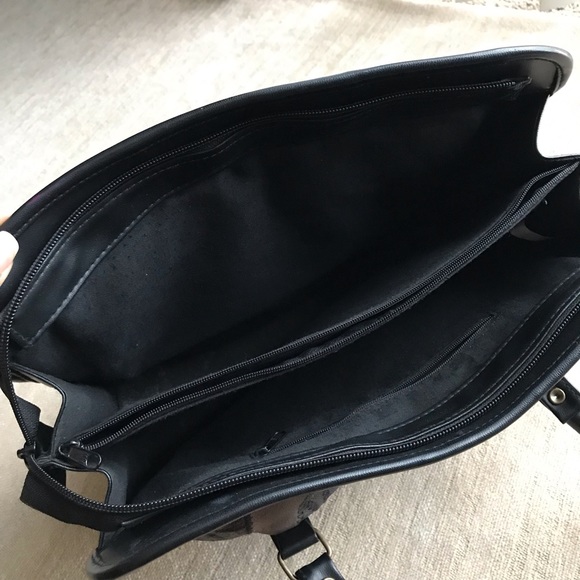 Vintage Leather Patchwork Shoulder Bag - Picture 6 of 6